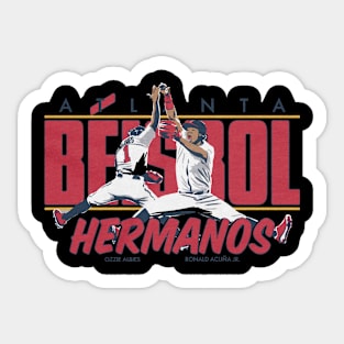 Ozzie Albies & Ronald Acuna Jr. Beisbol Hermanos Sticker